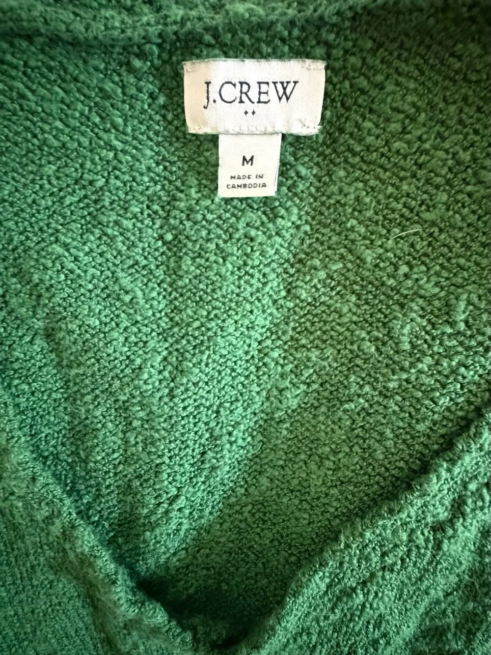 J. Crew Forest Green V-Neck Knit Tank